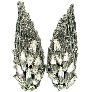 Swarovski Silver Wings Crystal Ring 5US_USED like New!